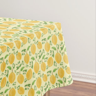 Lemon Bloom Kollektion Gelbes Muster Tischdecke
