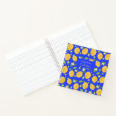 Lemon Bloom Kollektion gemustert blau Notizblock (Innenseite)