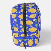Lemon Bloom Kollektion gemustert blau Waschbeutel (Rechts)