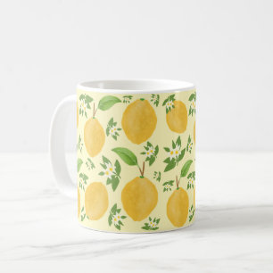 Lemon Bloom Kollektion gemustert gelb Kaffeetasse