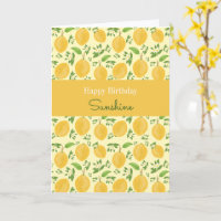 Lemon Bloom Kollektion gemustert gelbe Geburtstag