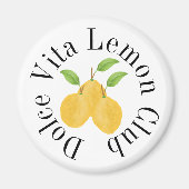 Lemon Bloom Kollektion Magnet (Vorne)
