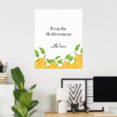 Lemon Bloom Kollektion Poster (Heimbüro)