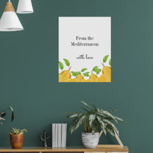 Lemon Bloom Kollektion Poster