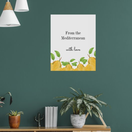 Lemon Bloom Kollektion Poster (Wohnzimmer 1)