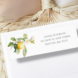 Lemon Blossom-Adressetikett