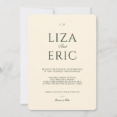 Lemon Blossom Blumenbaum Elegante Hochzeit Einladung (Vorderseite)