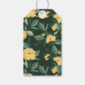 Lemon Blossom Blumenbaum Elegante Hochzeit Geschenkanhänger (Rückseite)