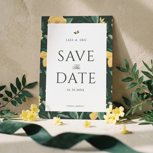 Lemon Blossom Blumenbaum Elegante Hochzeit Save The Date