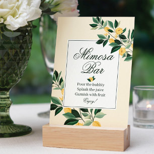 Lemon Blossom Blumenbaum Elegante Mimosa Bar Poster