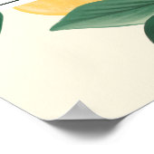 Lemon Blossom Blumenbaum Elegante Willkommen Poster (Ecke)