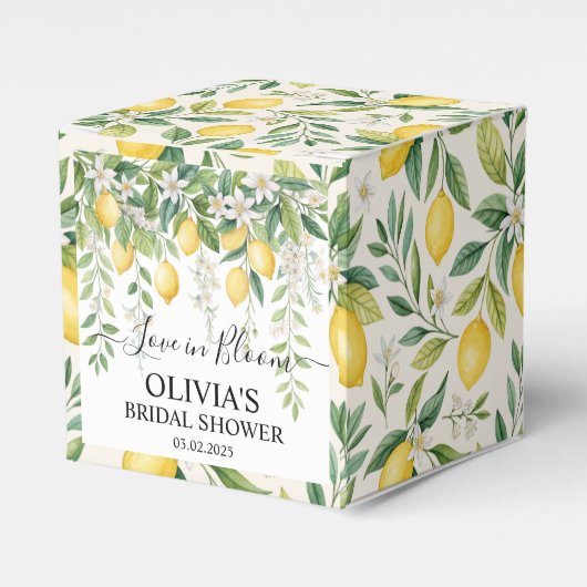 Lemon Blossom Brautparty Geschenkschachtel (Vorderseite)