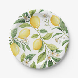 Lemon Blossom Brautparty Paper Teller