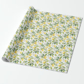 Lemon Blossom Geschenkpapier (Ungerollt)