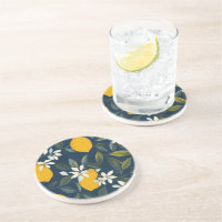 Lemon Blossom Mittelmeer Sandstone Untersetzer