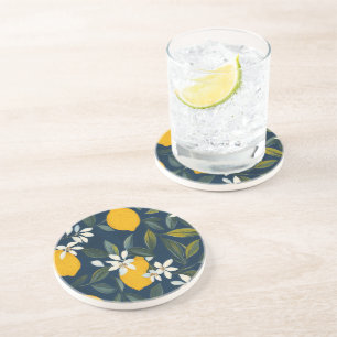 Lemon Blossom Mittelmeer Sandstone Untersetzer