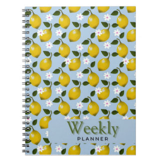 Lemon Blossom Muster Fresh Citrus & Floral Sommer Notizblock