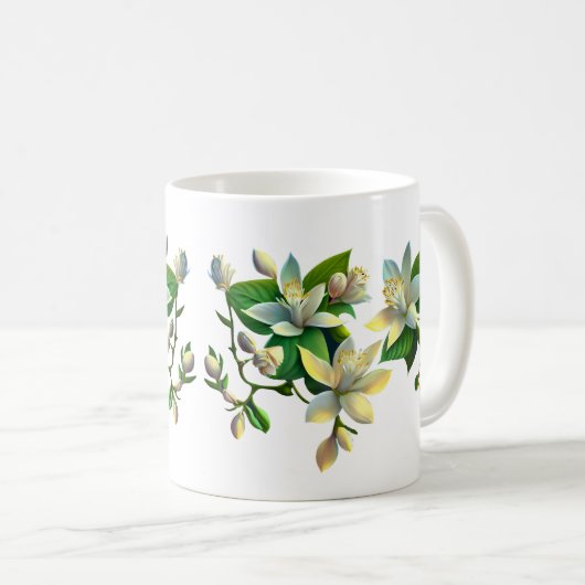 Lemon Blossoms Tasse (VorderseiteRechts)