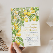 Lemon Blue Brautparty Einladung