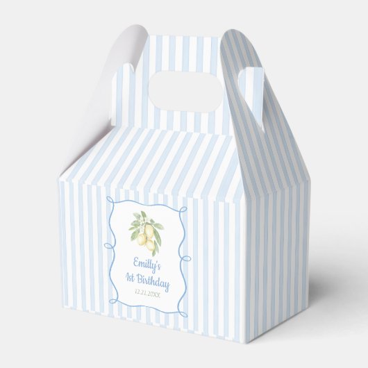 Lemon Blue Geburtstag Geschenkschachtel (Vorderseite)