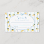 Lemon Blue Italia Begleitkarte (Vorderseite)