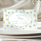 Lemon Blue Italian Guess wie viele Kisses Begleitkarte