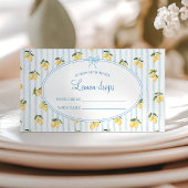 Lemon Blue Italian Guess wie viele Zitronentropfen Begleitkarte