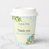 Lemon Blue Main Squeeze Brautparty Pappbecher (Vorderseite)