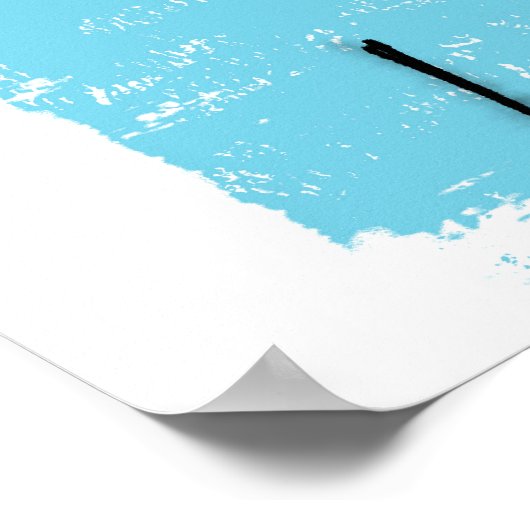 Lemon Blue Poster Wall Art (Ecke)