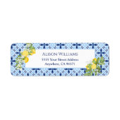 Lemon Blue Tile Greenerity Rücksendeadresse (Vorne)