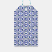 Lemon Blue Tiles Grazie Mille Brautparty Fevor Geschenkanhänger (Rückseite)