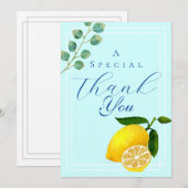 Lemon Blue Vielen Dank Dankeskarte (Vorne/Hinten)