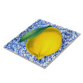 Lemon Blue White Porcelain Muster Fliese (Seite)