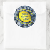 Lemon & Blueberry Jam Runder Aufkleber (Tasche)