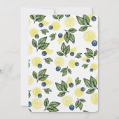 Lemon Blueberry Pregnancy Ankündigung (Rückseite)