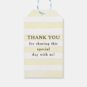 Lemon Blume Citrus Foliage Wasserfarbe Babydusche Geschenkanhänger (Rückseite)