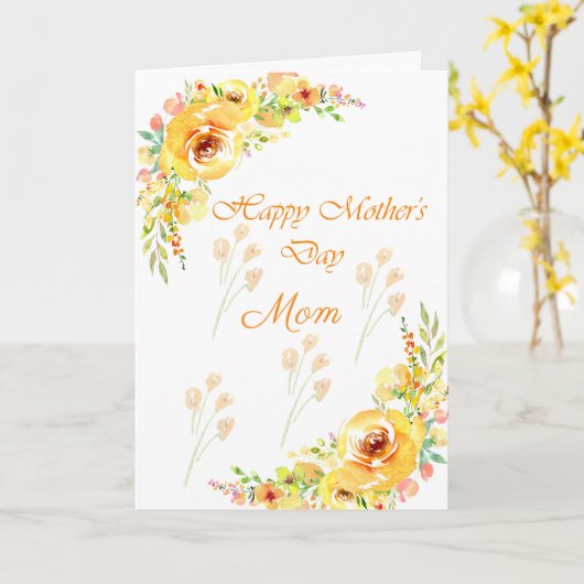Lemon Blume glücklich Muttertag Karte (Gelbe Blume)