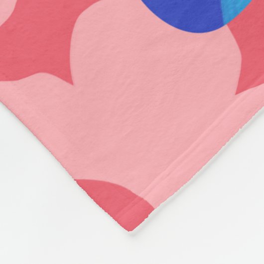 Lemon Blume Plate Fleecedecke (Ecke)