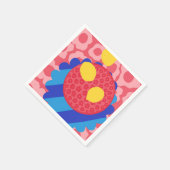 Lemon Blume Plate Serviette (Ecke)