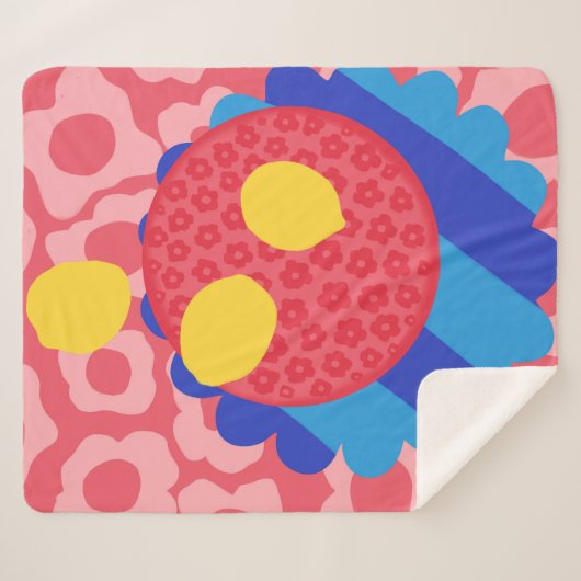 Lemon Blume Plate Sherpadecke (Vorderseite (Horizontal))