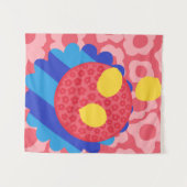 Lemon Blume Plate Wandteppich (Vorderseite (Horizontal))