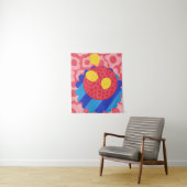 Lemon Blume Plate Wandteppich (Beispiel)