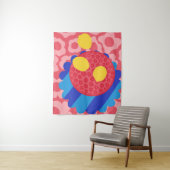 Lemon Blume Plate Wandteppich (Beispiel)