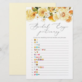 Lemon Blumenspiel Emoji-Brautparty