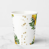 Lemon Boho Brautparty Paper Cups Pappbecher (Links)