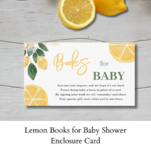 Lemon Books for Baby Shooting Enclosure Card Begleitkarte