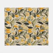 Lemon Botanical Grove Fleecedecke (Vorderseite (Horizontal))