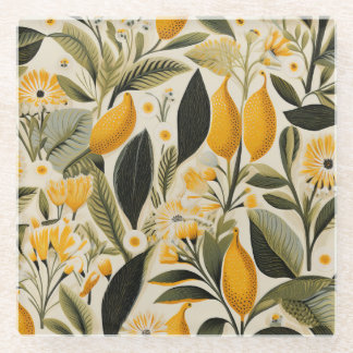 Lemon Botanical Grove Glasuntersetzer