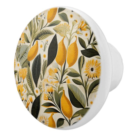 Lemon Botanical Grove Keramikknauf (Rechts)
