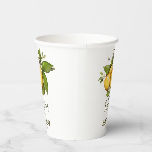 Lemon Botanical Pappbecher (Rechts)